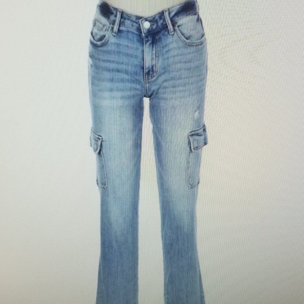 Womens Lovervet Cargo Slim Straight Jeans - NEW